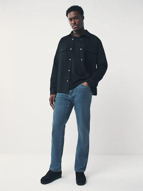 Blue Light Straight Fit Motion Flex Jeans