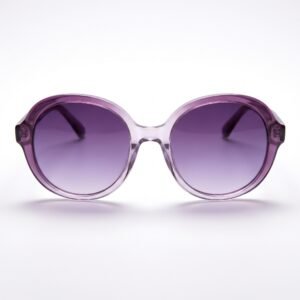Purple Gradient Oversized Round