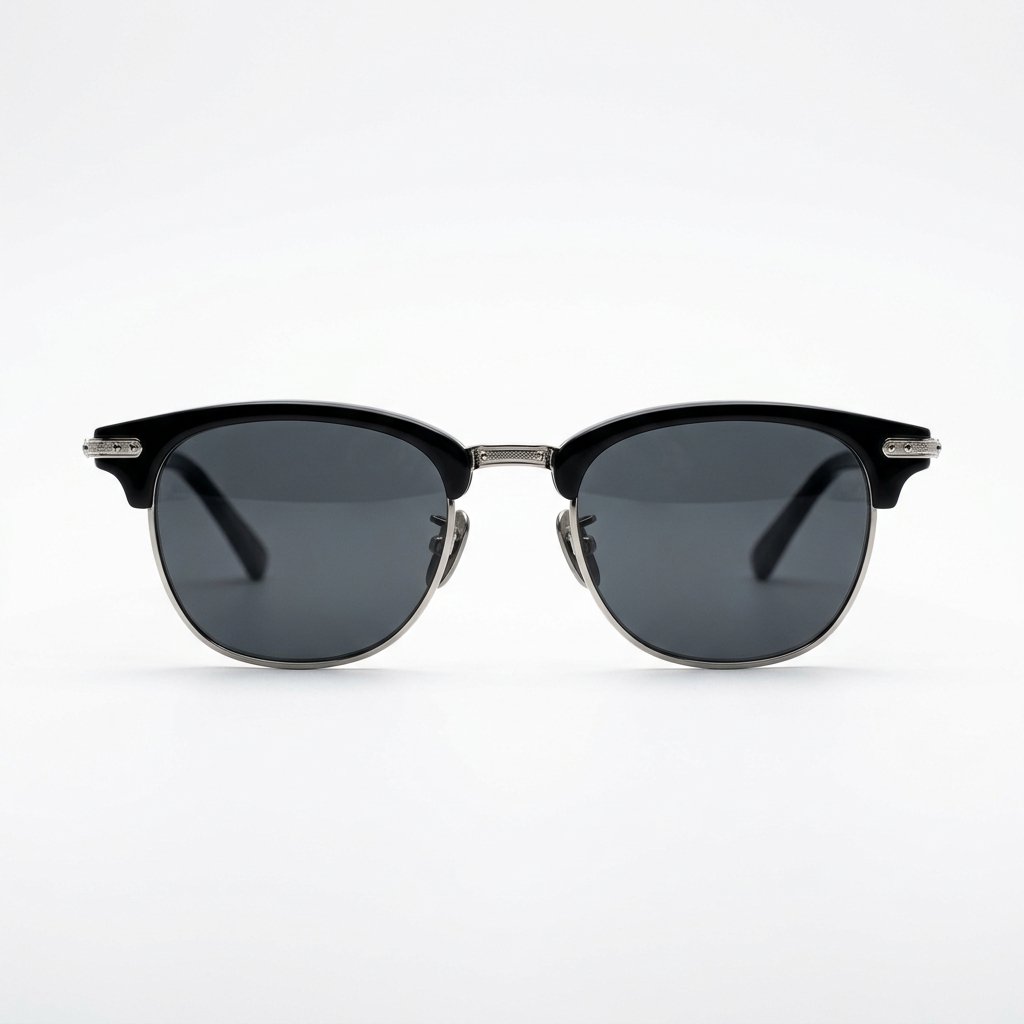 Black & Silver Clubmaster